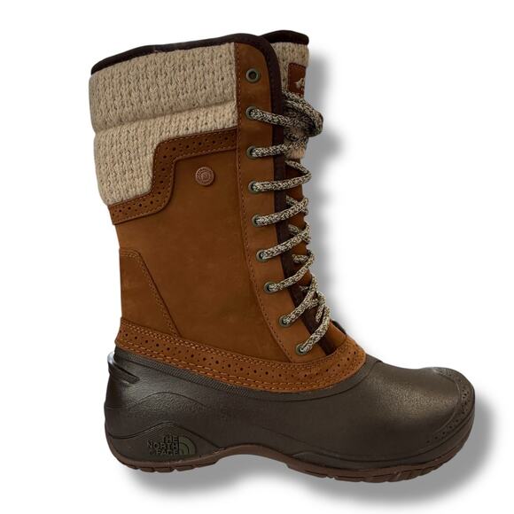 The North Face Shellista II Mid Waterproof Winter Boots Women's Size 9.5 Brown - Picture 4 of 11